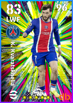 K. Kvaratskhelia — LWF, OVR 83, MAX 96