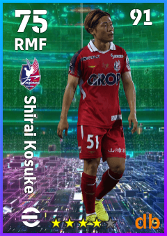 Shirai Kosuke eFootball player card