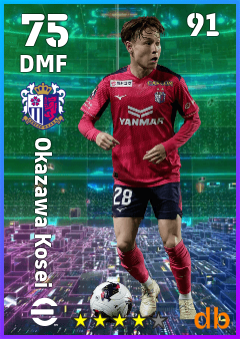 Okazawa Kosei eFootball player card