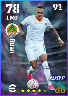 Ruan — LMF, OVR 78, MAX 91
