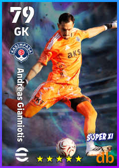 Andreas Gianniotis — GK, OVR 79, MAX 79