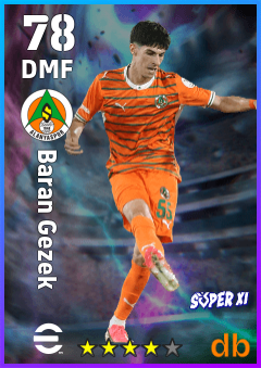 Baran Gezek — DMF, OVR 78, MAX 78