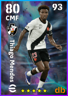 Thiago Mendes — CMF, OVR 80, MAX 93