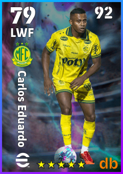 Carlos Eduardo — LWF, OVR 79, MAX 92