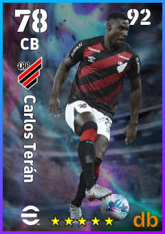 Carlos Terán — CB, OVR 78, MAX 92