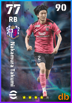 Nakamura Takumi — RB, OVR 77, MAX 90