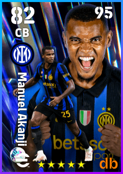 Manuel Akanji — CB, OVR 82, MAX 95