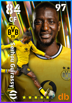 Serhou Guirassy — CF, OVR 84, MAX 97
