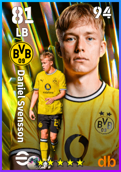 Daniel Svensson — LB, OVR 81, MAX 94