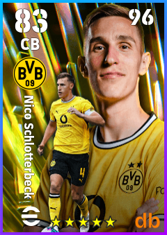 Nico Schlotterbeck — CB, OVR 83, MAX 96