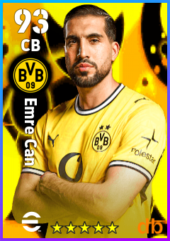 Emre Can — CB, OVR 93, MAX 93