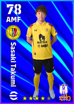 Sasaki Takumi eFootball player card