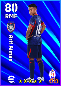 Arif Aiman — RMF, OVR 80, MAX 80