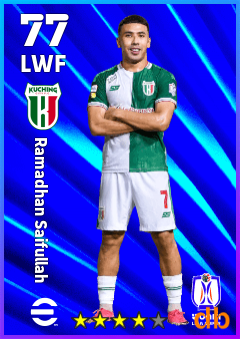Ramadhan Saifullah — LWF, OVR 77, MAX 77