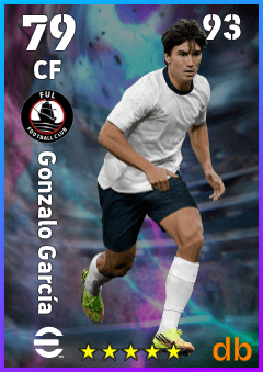 Gonzalo García — CF, OVR 79, MAX 93