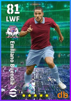 Emiliano Buendía — LWF, OVR 81, MAX 81