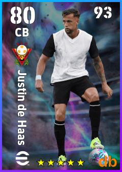 Justin de Haas — CB, OVR 80, MAX 93