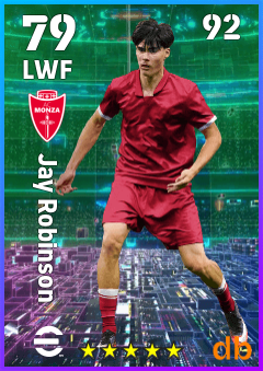 Jay Robinson — LWF, OVR 79, MAX 92
