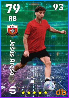 Jesús Areso — RB, OVR 79, MAX 93