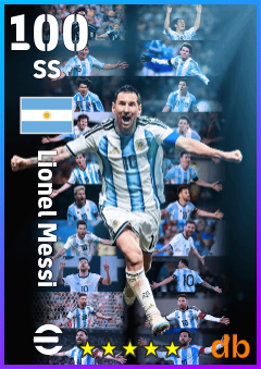 Lionel Messi — SS, OVR 100, MAX 100