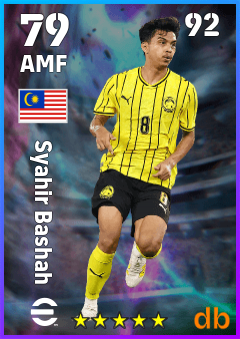Syahir Bashah — AMF, OVR 79, MAX 92