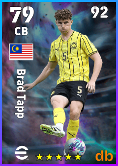 Brad Tapp — CB, OVR 79, MAX 92
