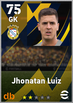 Jhonatan Luiz — GK, OVR 75, MAX 75