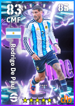 Rodrigo De Paul — CMF, OVR 83, MAX 85