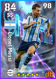 Lionel Messi — SS, OVR 84, MAX 98