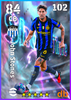 John Stones — CB, OVR 84, MAX 102