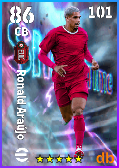 Ronald Araújo — CB, OVR 86, MAX 101