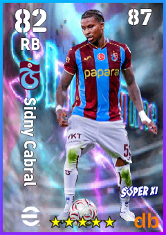 Sidny Cabral — RB, OVR 82, MAX 87