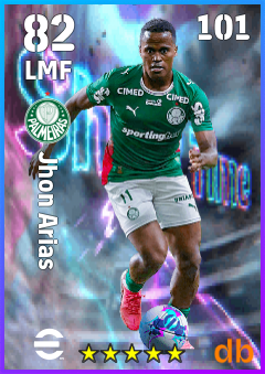 Jhon Arias — LMF, OVR 82, MAX 101