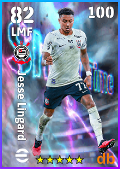 Jesse Lingard — LMF, OVR 82, MAX 100