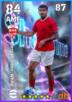 Morgan Gibbs-White — AMF, OVR 84, MAX 87