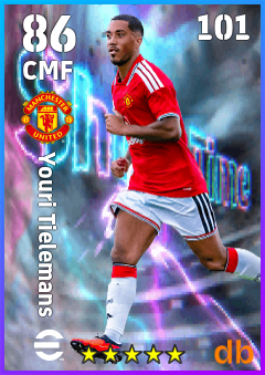 Youri Tielemans — CMF, OVR 86, MAX 101