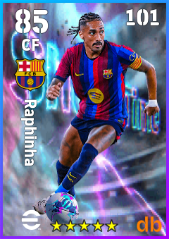 Raphinha — CF, OVR 85, MAX 101