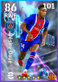 Désiré Doué — RWF, OVR 86, MAX 101