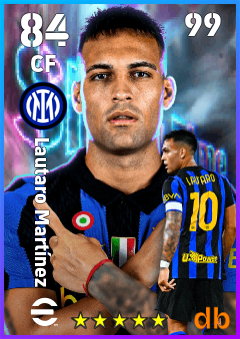 Lautaro Martínez — CF, OVR 84, MAX 99