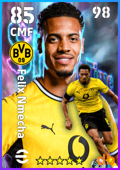 Felix Nmecha — CMF, OVR 85, MAX 98