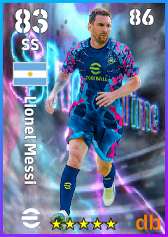 Lionel Messi — SS, OVR 83, MAX 86