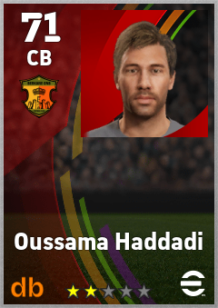 Oussama Haddadi — CB, OVR 71, MAX 71