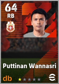 Puttinan Wannasri — RB, OVR 64, MAX 64