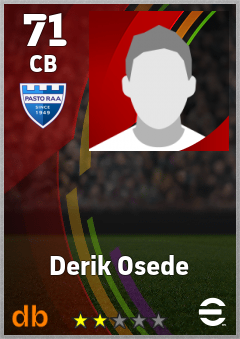 Derik Osede — CB, OVR 71, MAX 71