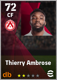 Thierry Ambrose — CF, OVR 72, MAX 72
