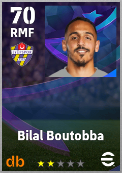 Bilal Boutobba — RMF, OVR 70, MAX 70