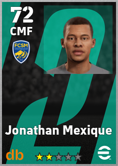 Jonathan Mexique — CMF, OVR 72, MAX 72