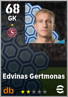 Edvinas Gertmonas — GK, OVR 68, MAX 68