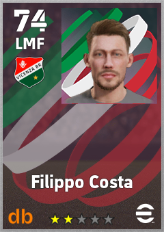 Filippo Costa — LMF, OVR 74, MAX 74