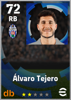 Álvaro Tejero — RB, OVR 72, MAX 72